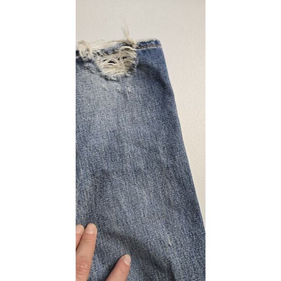 Moussy Vintage Lancaster Skinny Jeans Women's 25 Medium Wash Distressed $360 - Picture 9 of 15